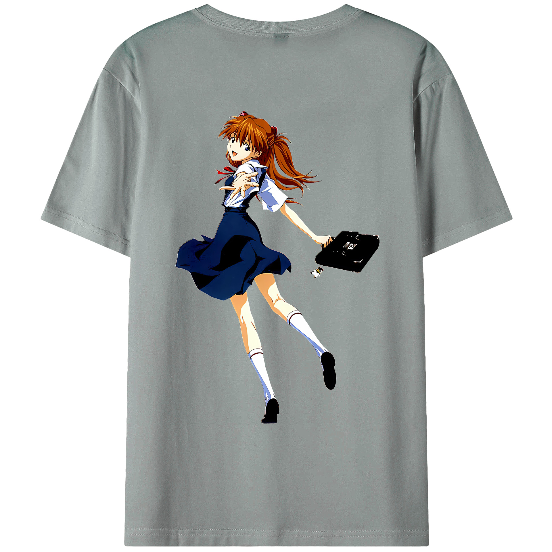 （画像用） EVA 新世紀エヴァンゲリオン 綿100％ メンズ半袖Tシャツ（バックプリント） 通気性